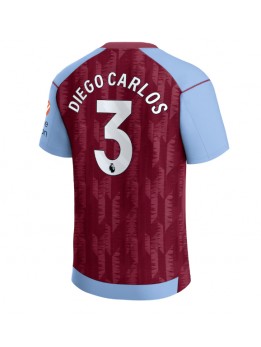 Aston Villa Diego Carlos #3 Heimtrikot 2023-24 Kurzarm